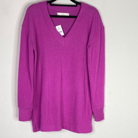 LOFT Sweaters - New LOFT V-Neck Tunic Top Sweater Women's Size XS
